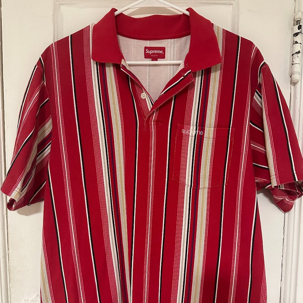 Supreme Vertical Stripe Polo